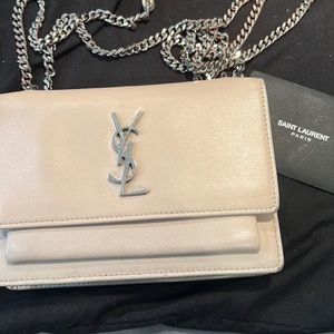 YVES SAINT LAURENT CALFSKIN SUNSET BAG